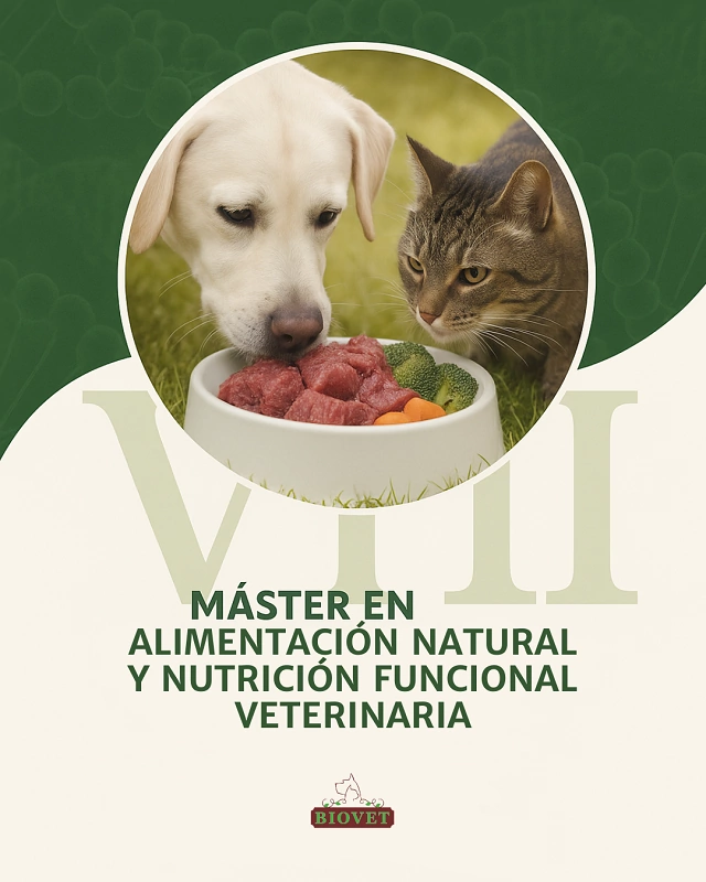 Cartel del Master en Nutrición Veterinaria Natural Online